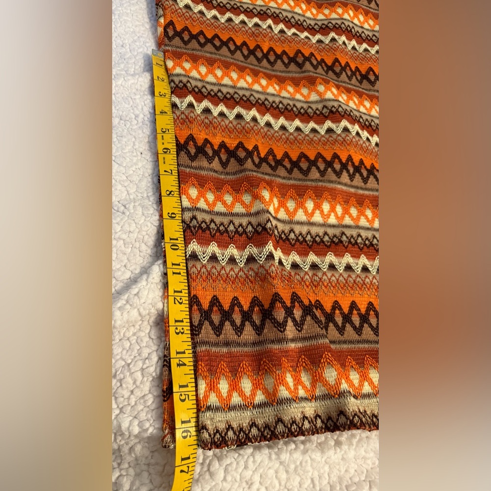 NWOT SHEIN VCAY Geometric Striped Side Slit Skirt Multicolor w/Asymmetrical Hem - Picture 9 of 14